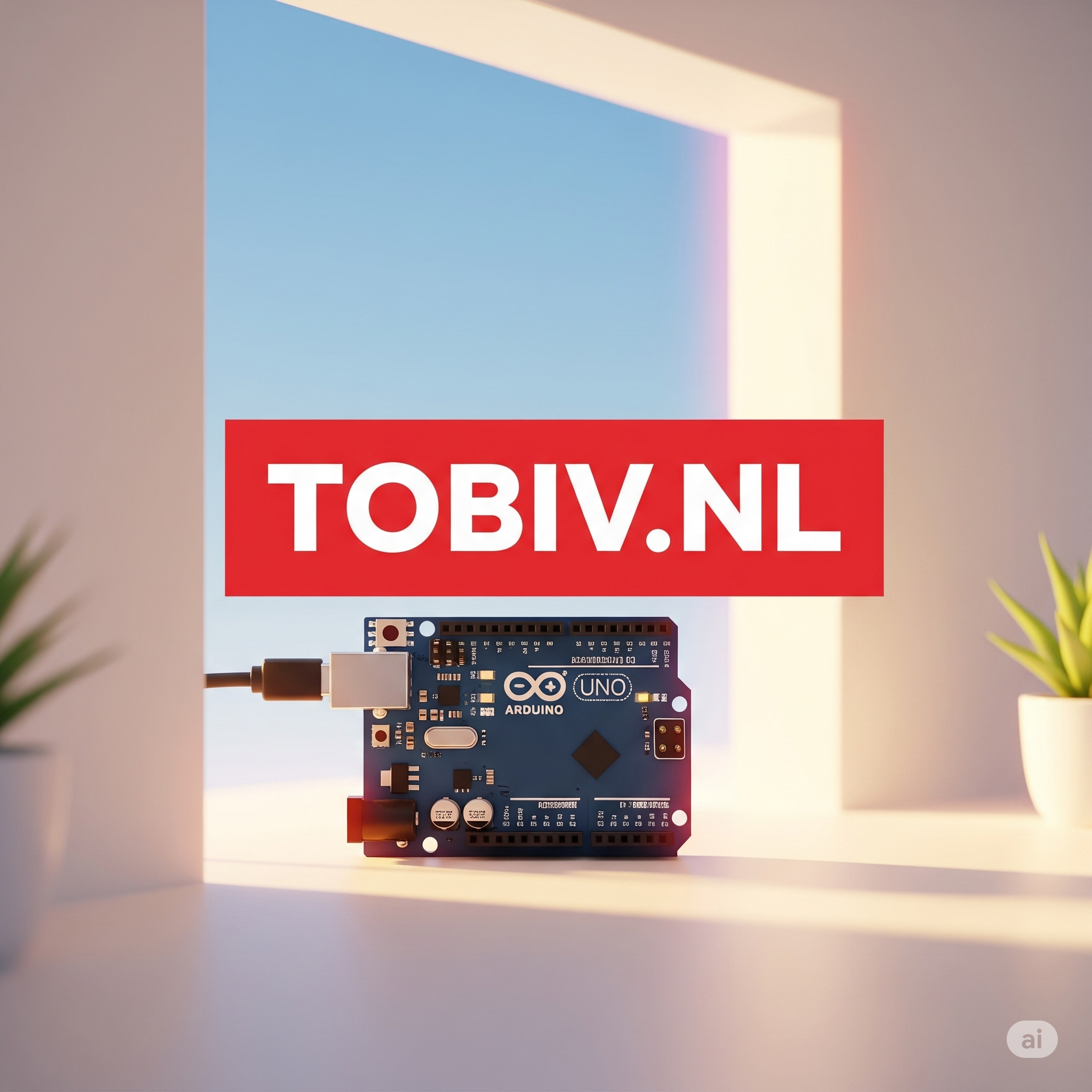 Foto van arduino op het strand